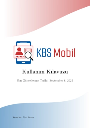 Kullanım kılavuzu ön sayfası